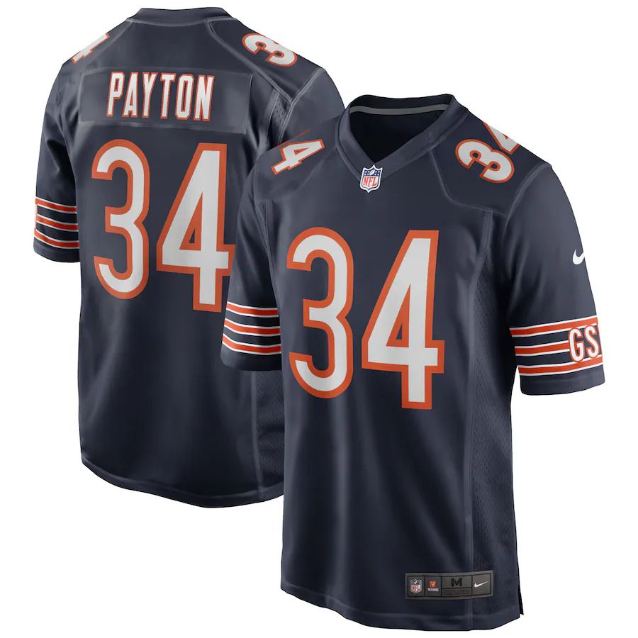 Men Chicago Bears #34 Walter Payton Nike Navy Game Retired Player NFL Jersey->chicago bears->NFL Jersey